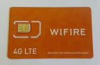 Карта безлимитный интернет 4G Wifire 550 руб/мес